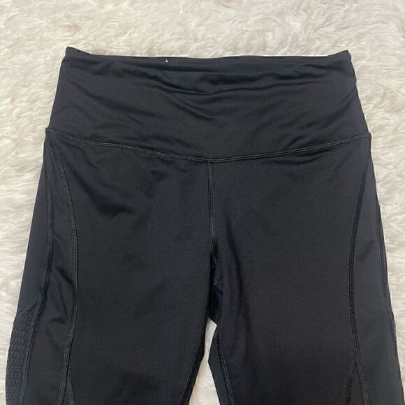 Victorias Secret Leggings Size Small Pants Black High Rise Mesh Yoga Sports - Picture 11 of 11